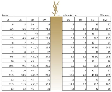 ysl size 39|ysl shoe size chart.